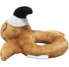 Mjukdjur vessla med svart huvud och krage