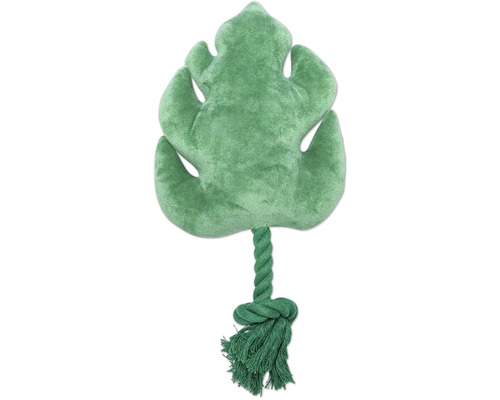 Hundleksak i form av ett blad med rep