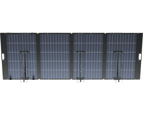 Bärbar solpanel med fyra moduler