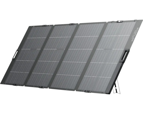Vikbar solpanel för nätström