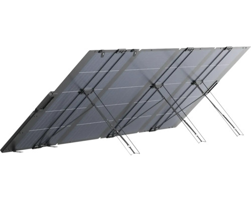 Bärbar solpanel med stödben
