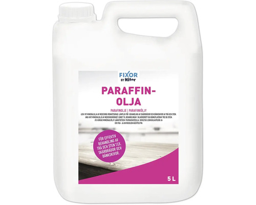 Dunk med paraffinolja för behandling av trä- och stenytor, 5 liter