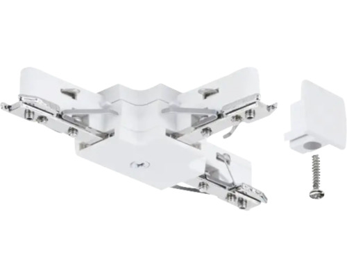 Hörnkontakt för strömskenor med skruv för belysningssystem