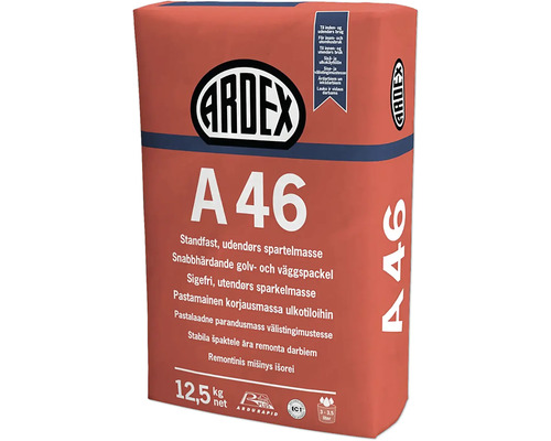 Reparationsspackel ARDEX A46 12,5kg Ardex A46 spackel i 12,5 kilograms säck