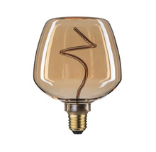 Dekorativ LED-lampa med spiralfilament i droppform