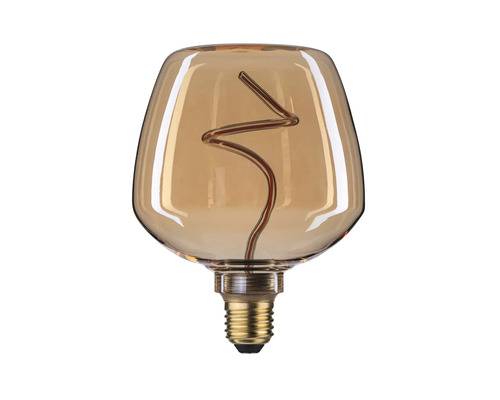 Dekorativ LED-lampa med spiralfilament i droppform