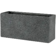 Rektangulär blomlåda av sten