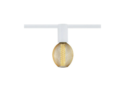 Skenspotlight med sfärisk lampskärm av metallnät