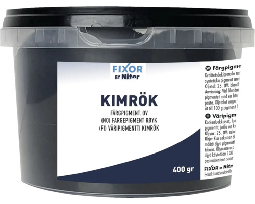Färgpigment Kimrök i burk, 400 gram