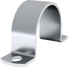 Rörklammer av metall med fästhål