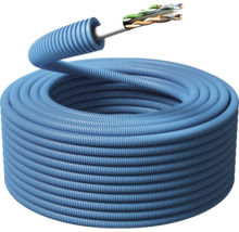 Rullad tomrör med införd kabel