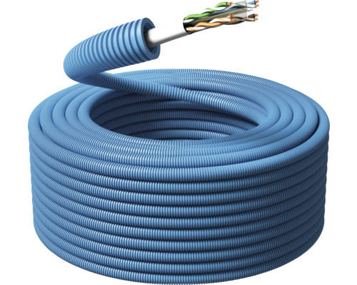 Flexrör PMFLEX C6 U/UTP 16mm 100m Rullad tomrör med införd kabel