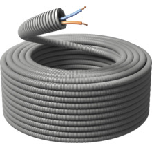 Flexibel plaströr med kablar