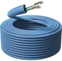 Rullad flexibel elinstallationsslang med kablar