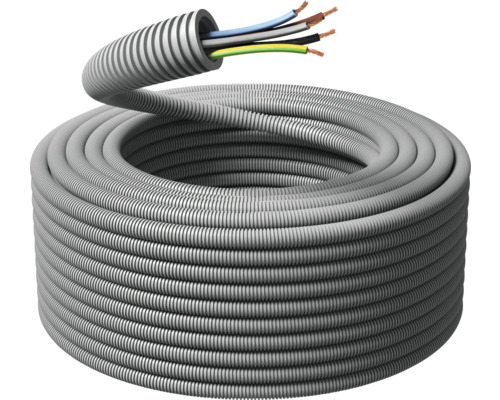 Flexrör PMFLEX 20/FQ 5G2,5 R50 Rullad, flexibel elinstallationsrör med kablar