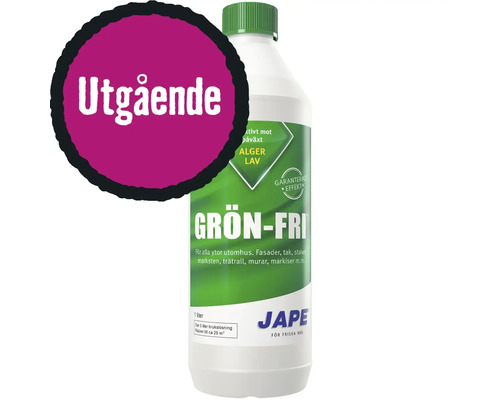 Jape Grün-Fri algborttagningsmedel i en 1-litersflaska