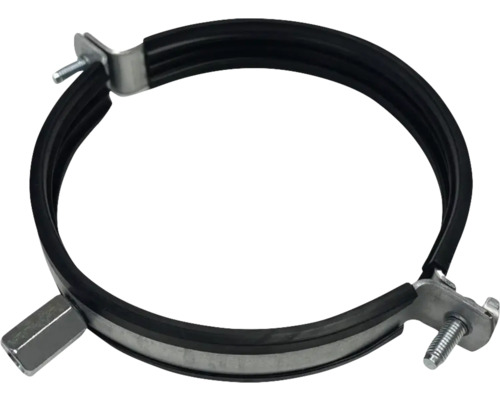 Rörupphängning spiro FRESH Ø100mm 2-pack Rörklammer med gummiinsats och skruvstängning