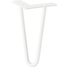 Bordsben av metall, hårnålsform