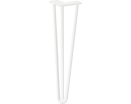 Möbelfot SPIDER 450mm vit Bordsben av metall