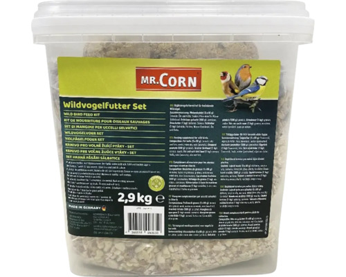 Viltfågelfoder set i hink med 2,9 kilogram innehåll