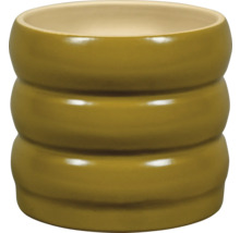 Keramisk blomkruka med räfflad design