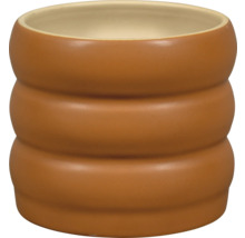 Brun keramisk blomkruka för inomhusbruk