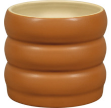 Keramisk blomkruka med ribbad design