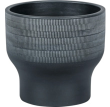 Dekorativ blomkruka med vertikalt linjemönster