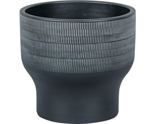 Dekorativ blomkruka med vertikalt linjemönster