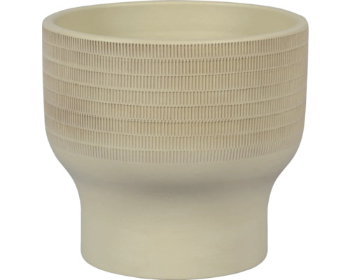 Blomkruka av keramik med räfflad design