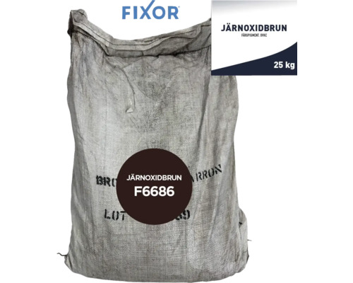 Säck järnoxidbrun, 25 kg