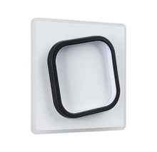 Fyrkantig vägglampa med rundade hörn