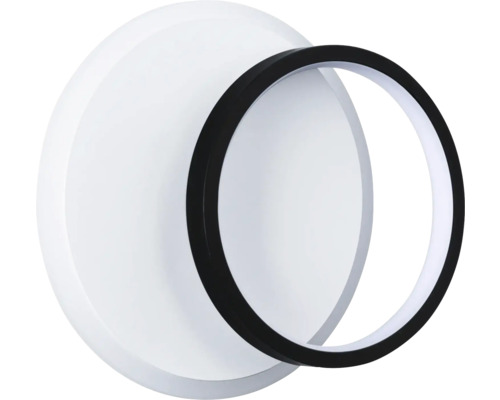 Rund vägglampa med ring