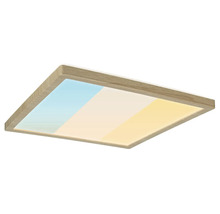 Fyrkantig taklampa med träram