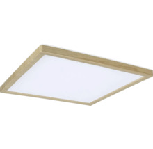 Fyrkantig taklampa med träram