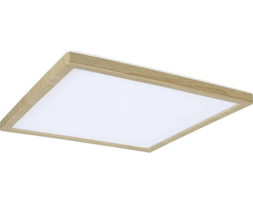 Fyrkantig taklampa med träram