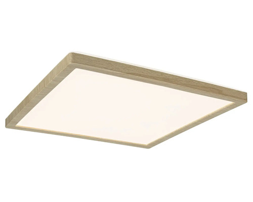 Fyrkantig LED-taklampa med träram