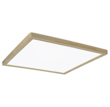 Fyrkantig taklampa med träram