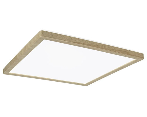 Fyrkantig taklampa med träram