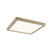 Fyrkantig LED-taklampa med träram