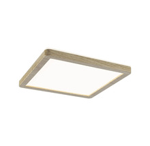 Fyrkantig taklampa med träram