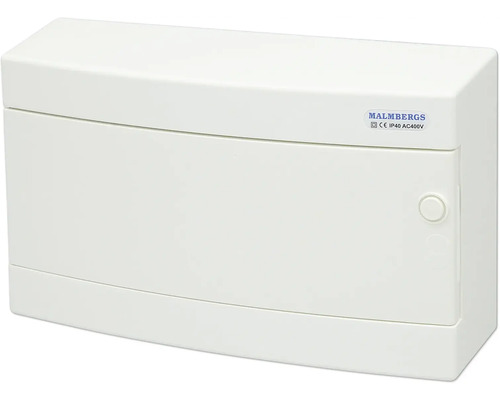 Normkapsling MALMBERGS 18 moduler IP40 vit Malmbergs kopplingsdosa