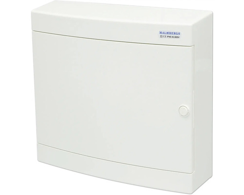 Normkapsling MALMBERGS 2x18 moduler IP40 vit Fördelningsskåp från Malmbergs