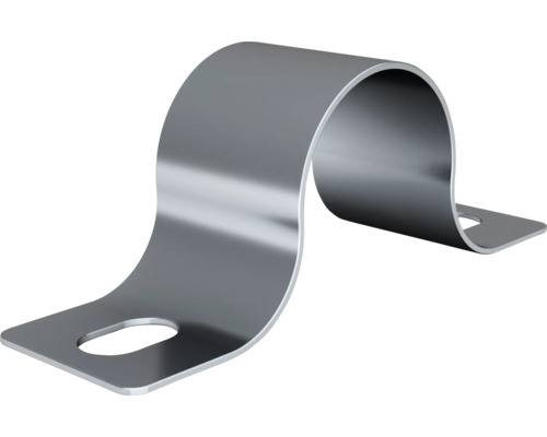 Rörklammer i metall med fästhål