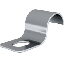 Rörklammer av metall med fästhål