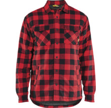 Skjorta i flanell med knäppning och rutigt mönster