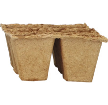 Odlingskrukor av växtfibrer i förpackning