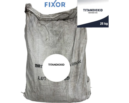 Säck titandioxid, 25 kilogram