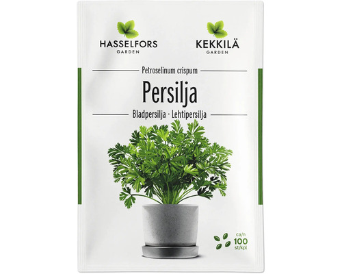 Förpackning med persiljefrön