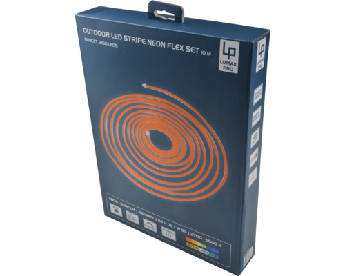 Förpackning för Lumak Pro LED Neon Flex Stripe för utomhusbruk, 10 meter